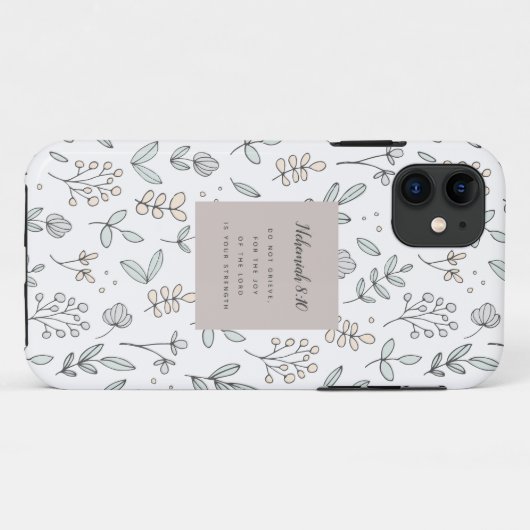 Nehemiah 8:10-script Case-Mate iPhone case (Achterkant (horizontaal))