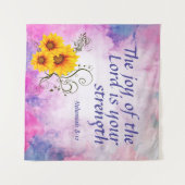 Nehemiah 8:10   wandkleed (Voorkant (horizontaal))