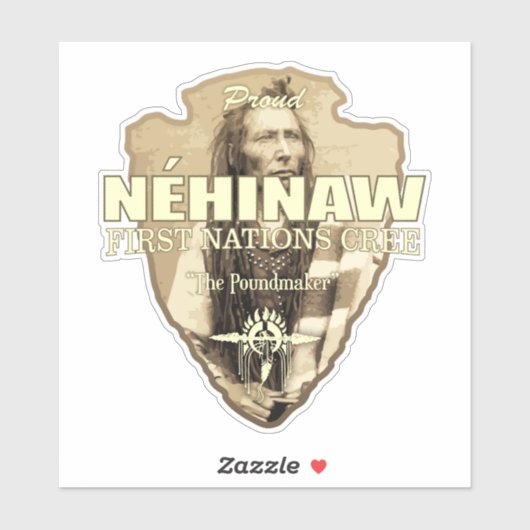Nehinaw (Cree) (pijlpunt) Sticker (Vel)