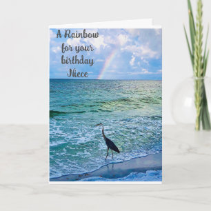 **NEICE* BIRTHDAY RAINBOW VOOR U KAART