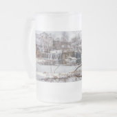 Neige Au Barrage Finley Verre Dépoli Mug Bière (Devant gauche)