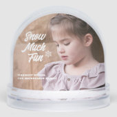 Neige beaucoup amusant Enfants Photo Noël (Avant)