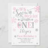 Neige beaucoup amusant Invitation Anniversaire (Devant)