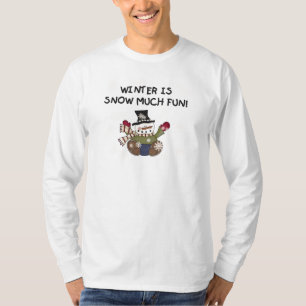 Neige beaucoup amusant Snowman Tshirts et cadeaux