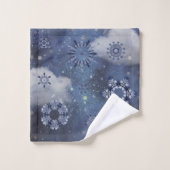 Neige bleue (Gant de toilette)