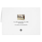 Neige, Boulevard de Clichy, Paris par Paul Signac (Dos Horizontal)