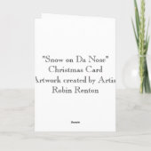 "Neige carte de Noël sur du DA nez" (Dos)