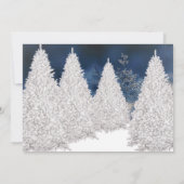 Neige couverte Noël Fête Invitation (Dos)