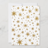 Neige dans l'amour des flocons de neige Invitation (Dos)