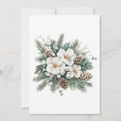 Neige dans l'amour hiver nuptiale Invitation douch (Dos)