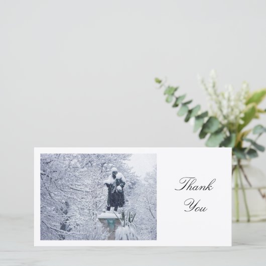 Neige dans le parc - Merci (Debout devant)