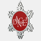 Neige Danse ! (de base) ornement de noël de flocon d'éta (Vue impression)