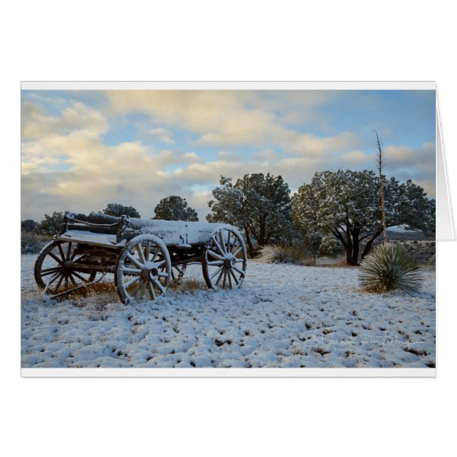 Neige de matin à la première lumière de l'aube (Devant Horizontal)