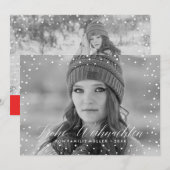 Neige de Noël | Carte de Noël (Devant / Derrière)