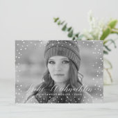 Neige de Noël | Carte de Noël (Debout devant)