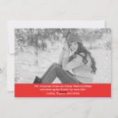 Neige de Noël | Carte de Noël (Dos)