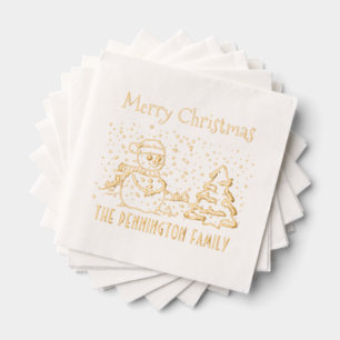 Neige d'hiver Chute Bonhomme de neige Nom Joyeux N