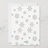 Neige d'hiver pittoresque avec carte de Noël Snowm (Dos)