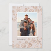 Neige dorée | Carte photo de vacances (Devant)