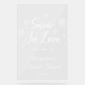 Neige en amour Fête des mariées d'hiver blanche Bi (Recto)