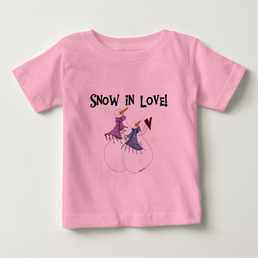 Neige en amour T-shirts et cadeaux Snowman (Devant)