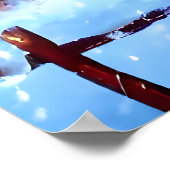 neige et hiver dans le village | AI Art Poster (Coin)