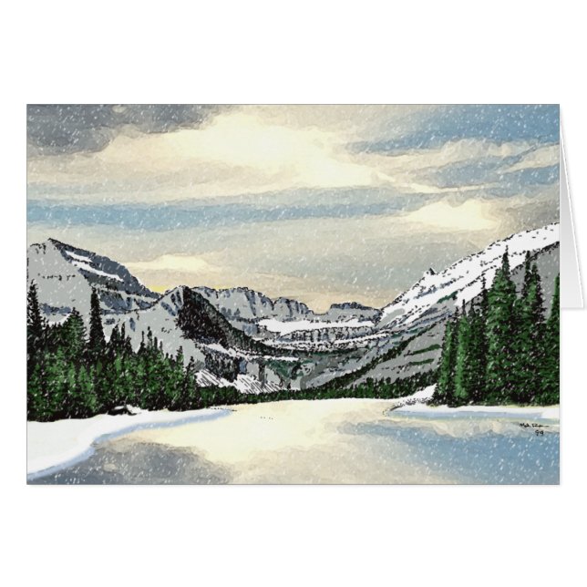 Neige glaciaire (Devant horizontal)