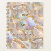 Neige Gold Agaat Holografische Naam 2026 Planner (Voorkant)