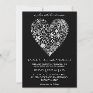 neige hiver merveilleuse invitations de mariage