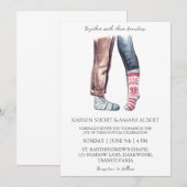 neige hiver merveilleuse invitations de mariage (Devant / Derrière)