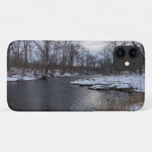 Neige le long de la rivière James coque iphone