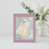 Neige magique, carte postale (Debout devant)