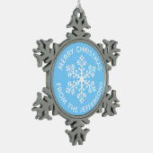 Neige Ornement de Noël du flocon bleu (Gauche)