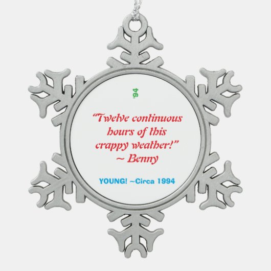 Neige Ornement de Noël - flocon (Devant)