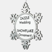 Neige Ornement fait sur commande de décoration de flocon (Vue impression)