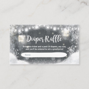 Neige rustique de carte de tombola de