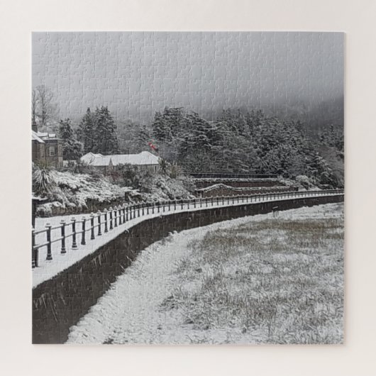 Neige Sur Le Puzzle Du Prom Jigsaw (Vertical)