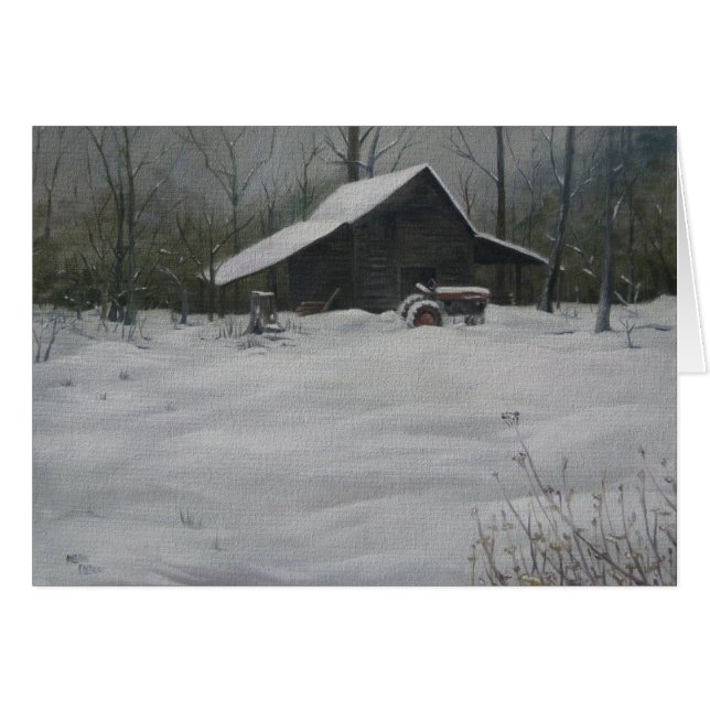 Neige sur le Smokehouse (Devant horizontal)