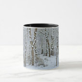 Neige sur les arbres sauvages hiver saison Art Mug (Centre)