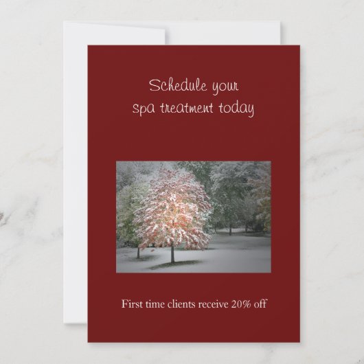 Neige sur les érables Invitations (Devant)