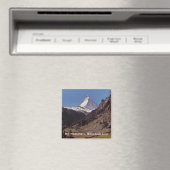Neige sur Matterhorn Blue Sky Alpine Forest Magnet (In Situ (Lave-vaisselle))