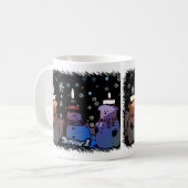 Neige ! Tasse de Noël de bande dessinée (Devant gauche)