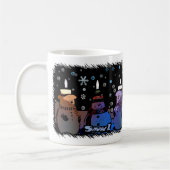 Neige ! Tasse de Noël de bande dessinée (Gauche)