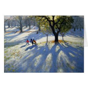 Neige tôt de parc de Markeaton