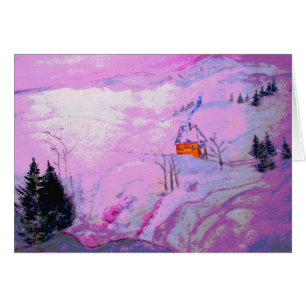 neige violette clair de lune