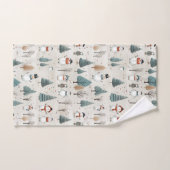 Neiges et arbres de Noël (Serviette à main)