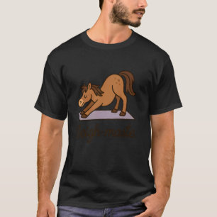 Neigh-maste Grappige Paard Yoga Liefhebber Meditat T-shirt