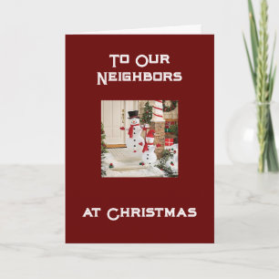 NEIGHBORS WISHED MERRY CHRISTMAS/HAPPY NEW YEAR HO FEESTDAGEN KAART