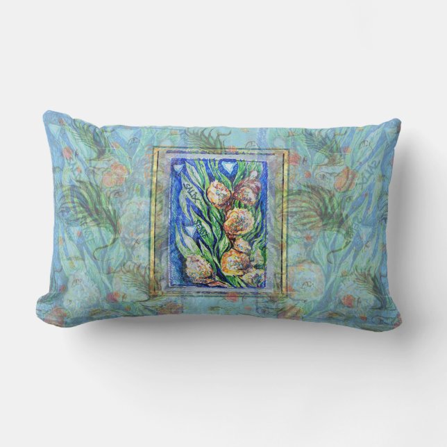 Neighbours from the edge  kussen (Voorkant)