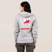 NEIHC Women's Fleece Track Jacket Hoodie (Achterkant volledig)